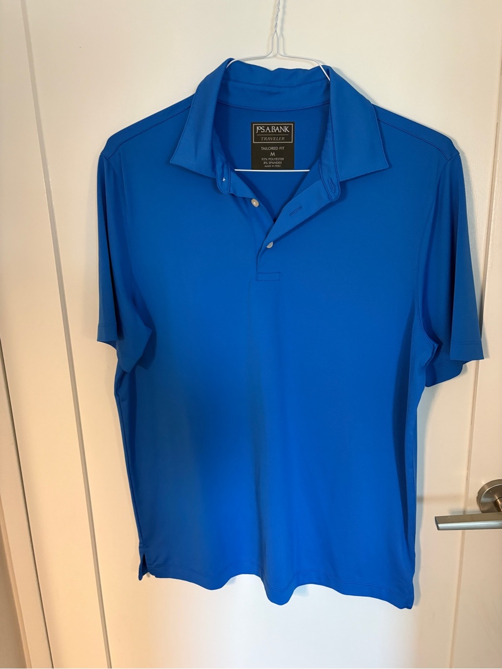Jos A Bank Traveler Men's Blue Polo Shirt